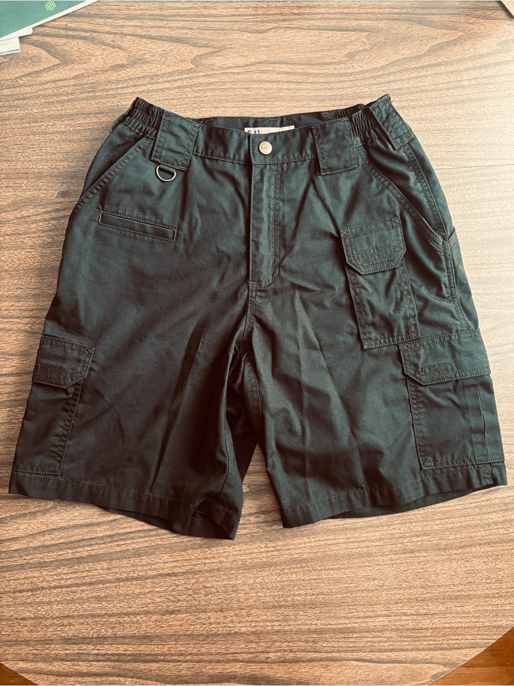 5.11 Tactical Size 28 Black Taclite 9.5" Pro Ripstop Short Utility Cargo Shorts